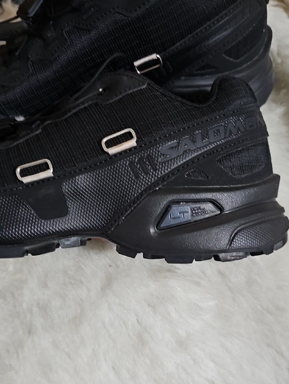 SANDY LIANG SALOMON Black  Tactical Trail Shoes Size 7 - Picture 5 of 9